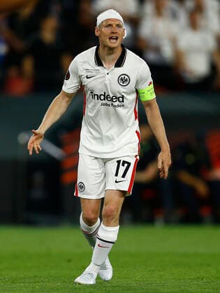 ESP: Eintracht Frakfurt - Rangers FC. UEFA Europa League. Final. Sebastian Rode of Eintracht Frankfurt during the UEFA Europa League, final match between Eintracht Frakfurt and Rangers FC played at Sanchez Pizjuan Stadium on May 18, 2022 in Sevilla, Spain. Copyright: xPRESSINPHOTOx AP_220518_025