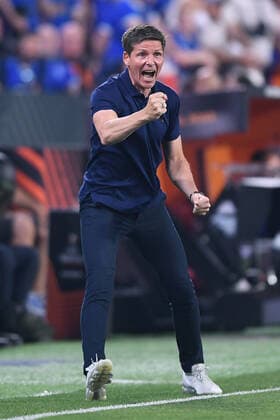 Soccer Europa League Final Eintracht Frankfurt Glasgow Rangers on 18 05 2022 at Estadio Ramon Sanchez Pizjuan in Seville Oliver Glasner coach head coach Frankfurt xHDx