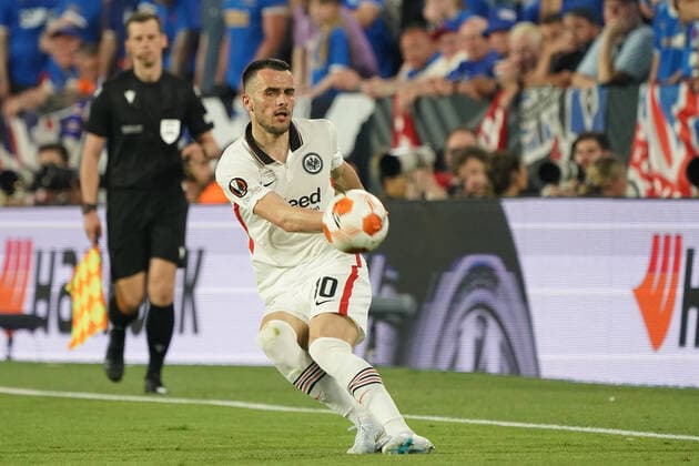 Filip Kostic Eintracht Frankfurt Sevilla 18 05 2022 Eintracht Frankfurt vs Glasgow Rangers, UEFA Europa League Final, Ramon Sanchez Pizjuan Stadium Sevilla