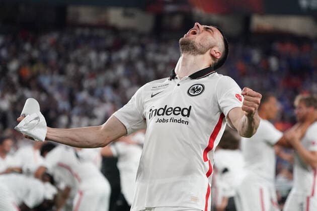 Filip Kostic Eintracht Frankfurt Sevilla 18 05 2022 Eintracht Frankfurt vs Glasgow Rangers, UEFA Europa League final, Ramon Sanchez Pizjuan stadium Sevilla