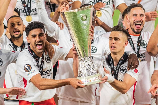 Eintracht Frankfurt x Rangers SEVILHA, AN - 19.05.2022: EINTRACHT FRANKFURT X RANGERS - Eintracht Frankfurt and Rangers in the UEFA Europa League final at Estadio Ramón Sánchez Pizjuán in Seville, AN, Spain. (Photo: Adam Escada Fotoarena) x2208298x  AdamxEscada