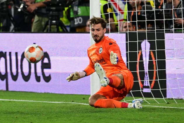 Penalty saved by Kevin Trapp 1 Eintracht Frankfurt , Eintracht Frankfurt vs Glasgow Rangers, Europa League, Final, 18 05 2022 Copyright: xkolbert-press MarcxNiemeyerx