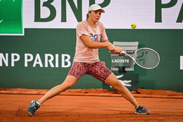 May 19, 2022, Paris, France, France: Iga SWIATEK of Poland during a training session of Roland-Garros 2022, French Open 2022, Grand Slam tennis tournament at the Roland-Garros stadium on May 19, 2022 in Paris, France. Paris France - ZUMAm308 20220519_zsp_m308_016 Copyright: xMatthieuxMirvillex