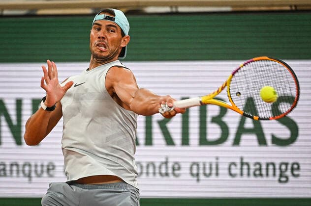 May 19, 2022, Paris, France, France: Rafael Nadal of Spain during a training session of Roland-Garros 2022, French Open 2022, Grand Slam tennis tournament at the Roland-Garros stadium on May 19, 2022 in Paris, France. Paris France - ZUMAm308 20220519_zsp_m308_018 Copyright: xMatthieuxMirvillex