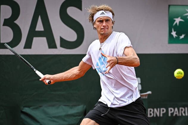 May 19, 2022, Paris, France, France: Alexander ZVEREV of Germany during a training session of Roland-Garros 2022, French Open 2022, Grand Slam tennis tournament at the Roland-Garros stadium on May 19, 2022 in Paris, France. Paris France - ZUMAm308 20220519_zsp_m308_029 Copyright: xMatthieuxMirvillex