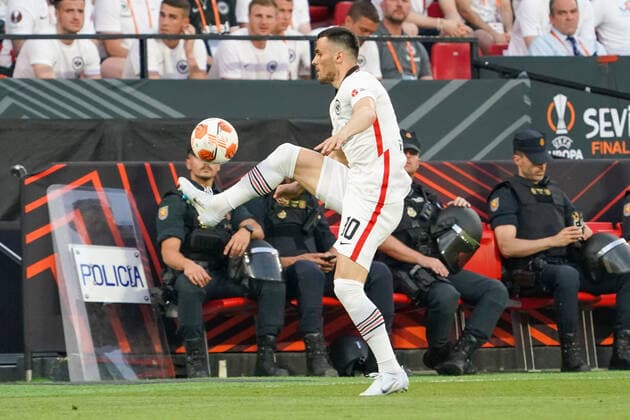 Filip Kostic Eintracht Frankfurt Sevilla 18 05 2022 Eintracht Frankfurt vs Glasgow Rangers, UEFA Europa League Final, Ramon Sanchez Pizjuan Stadium Sevilla