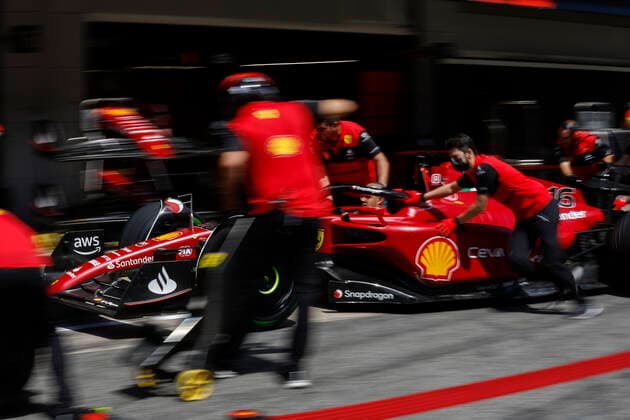 Scuderia Ferrari team, F1 Grand Prix of Spain at Circuit de Barcelona Catalunya on May 19, 2022 in Barcelona, Spain Photo by HOCH ZWEI Barcelona Spain