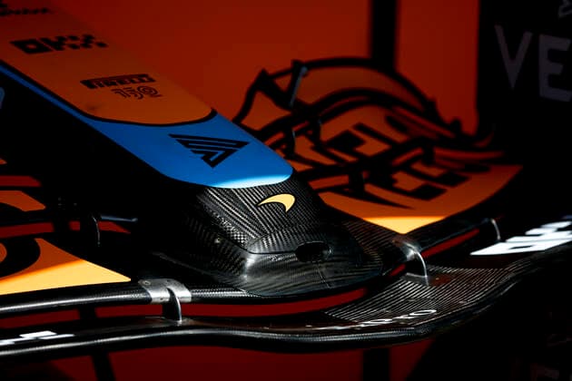 McLaren MCL36 front wing, F1 Grand Prix of Spain at Circuit de Barcelona Catalunya on May 19, 2022 in Barcelona, Spain Photo by HOCH ZWEI Barcelona Spain