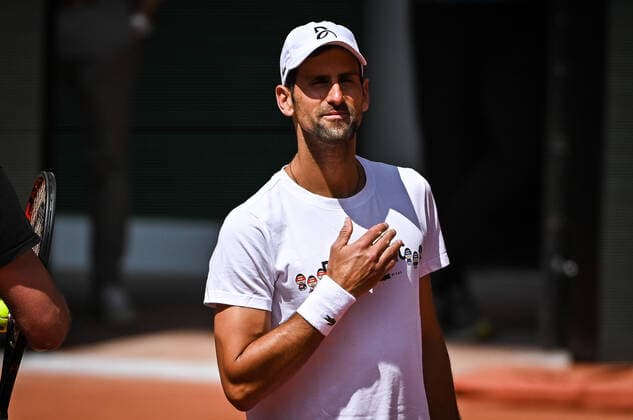 Tennis, French Open, Novak Djokovic Training May 19, 2022, Paris, France, France: Novak DJOKOVIC of Serbia during a training session of Roland-Garros 2022, French Open 2022, Grand Slam tennis tournament at the Roland-Garros stadium on May 19, 2022 in Paris, France. Paris France - ZUMAm308 20220519_zsp_m308_045 Copyright: xMatthieuxMirvillex