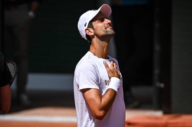 Tennis, French Open, Novak Djokovic Training May 19, 2022, Paris, France, France: Novak DJOKOVIC of Serbia during a training session of Roland-Garros 2022, French Open 2022, Grand Slam tennis tournament at the Roland-Garros stadium on May 19, 2022 in Paris, France. Paris France - ZUMAm308 20220519_zsp_m308_046 Copyright: xMatthieuxMirvillex
