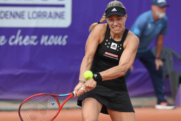 Tennis - Internationaux de Strasbourg 2022 - Angelique Kerber - Allemagne TENNIS : Internationaux de Strasbourg 2022 -France - 19 05 2022 ChrysleneCaillaud Panoramic 