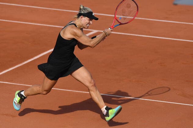 Tennis - Internationaux de Strasbourg 2022 - Angelique Kerber - Allemagne TENNIS : Internationaux de Strasbourg 2022 -France - 19 05 2022 ChrysleneCaillaud Panoramic 