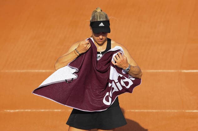 Tennis - Internationaux de Strasbourg 2022 - Angelique Kerber - Allemagne TENNIS : Internationaux de Strasbourg 2022 -France - 19 05 2022 ChrysleneCaillaud Panoramic 