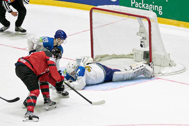GOAL LOWRY Adam (Canada) SHUTOV Andrei (Kazakhstan) during World Championship, WM, Weltmeisterschaft - Canada vs Kazakhstan, Ice hockey, Eishockey in Helsinki, Finland, May 19 2022  Copyright: xAndreaxRex xipa-agency.netx xx 0