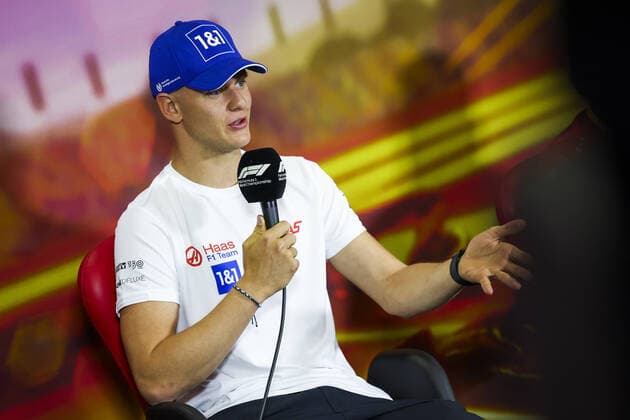 SCHUMACHER Mick (ger), Haas F1 Team VF-22 Ferrari, portrait, press conference, PK, Pressekonferenz during the Formula 1 Pirelli Grand Premio de Espana 2022, 6th round of the 2022 FIA Formula One World Championship, WM, Weltmeisterschaft on the Circuit de Barcelona-Catalunya, from May 20 to 22, 2022 in Montmelo, Spain - F1 - SPANISH GRAND PRIX 2022 DPPI Panoramic 00122015_1350