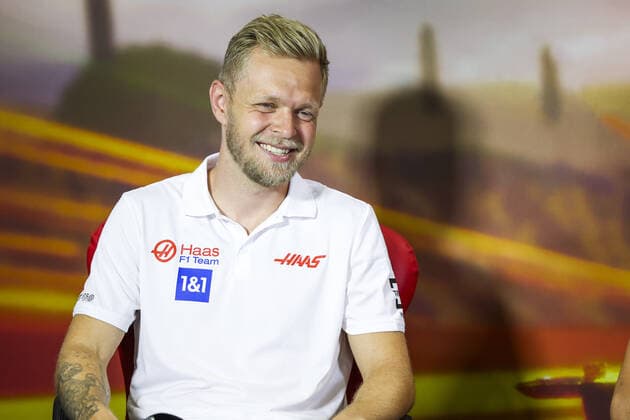MAGNUSSEN Kevin (den), Haas F1 Team VF-22 Ferrari, portrait, press conference, PK, Pressekonferenz during the Formula 1 Pirelli Grand Premio de Espana 2022, 6th round of the 2022 FIA Formula One World Championship, WM, Weltmeisterschaft on the Circuit de Barcelona-Catalunya, from May 20 to 22, 2022 in Montmelo, Spain - F1 - SPANISH GRAND PRIX 2022 DPPI Panoramic 00122015_GOOD7461.JPG_