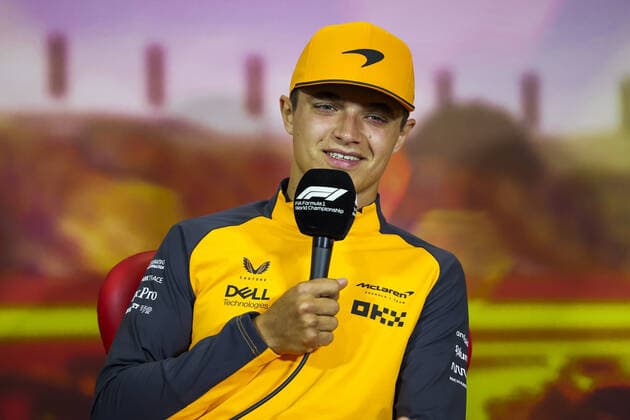 NORRIS Lando (gbr), McLaren F1 Team MCL36, portrait, press conference, PK, Pressekonferenz during the Formula 1 Pirelli Grand Premio de Espana 2022, 6th round of the 2022 FIA Formula One World Championship, WM, Weltmeisterschaft on the Circuit de Barcelona-Catalunya, from May 20 to 22, 2022 in Montmelo, Spain - F1 - SPANISH GRAND PRIX 2022 DPPI Panoramic 00122015_GOOD7506.JPG_