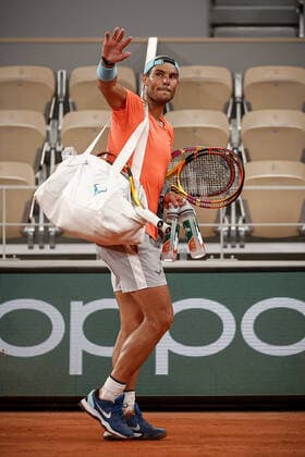 Entrainement de Rafael NADAL (ESP) TENNIS : Roland Garros 2022 - 20 05 2022 AurelienMorissard Panoramic 