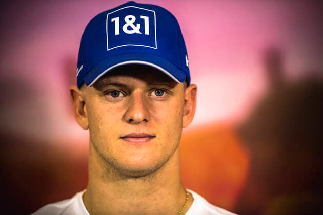 May 20, 2022, Barcelona, Catalonia, Spain: MICK SCHUMACHER (GER) from team Haas F1 attends the press prior to the first practice session of the Spanish GP at Circuit de Catalunya Barcelona Spain - ZUMAo105 20220520_zap_o105_002 Copyright: xMatthiasxOesterlex