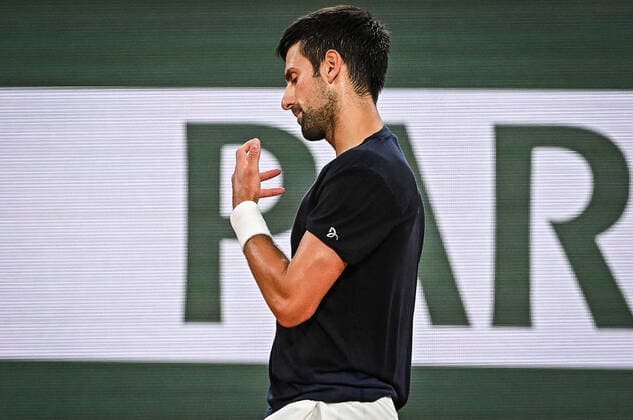May 20, 2022, Paris, France, France: Novak DJOKOVIC of Serbia looks dejected during a training session of Roland-Garros 2022, French Open 2022, Grand Slam tennis tournament at the Roland-Garros stadium on May 20, 2022 in Paris, France. Paris France - ZUMAm308 20220520_zsp_m308_027 Copyright: xMatthieuxMirvillex