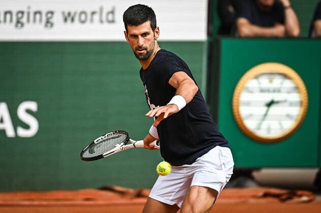May 20, 2022, Paris, France, France: Novak DJOKOVIC of Serbia during a training session of Roland-Garros 2022, French Open 2022, Grand Slam tennis tournament at the Roland-Garros stadium on May 20, 2022 in Paris, France. Paris France - ZUMAm308 20220520_zsp_m308_033 Copyright: xMatthieuxMirvillex