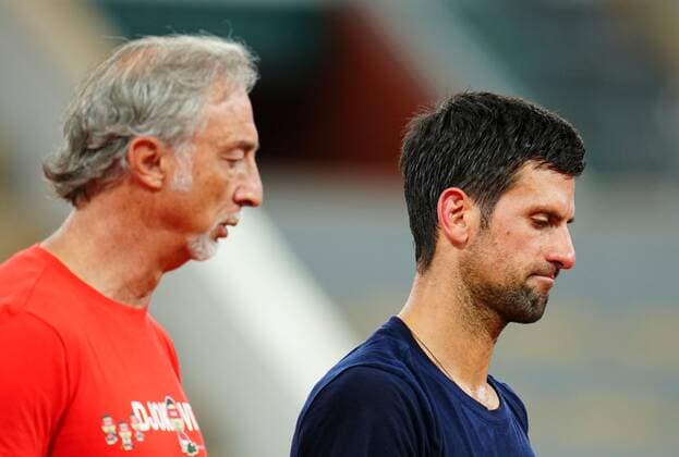 Mandatory Credit: Photo by Javier Garcia Shutterstock (12942467cn) Novak Djokovic French Open Tennis, Friday Previews, Roland Garros, Paris, France - 20 May 2022 French Open Tennis, Friday Previews, Roland Garros, Paris, France - 20 May 2022  Copyright: xJavierxGarcia Shutterstockx 12942467cn