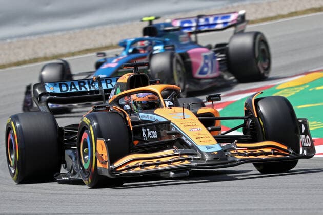 F1 Grand Prix of Spain Daniel Ricciardo s McLaren during practice 1 of the Formula 1 Pirelli GP of Spain, held at the Circuit de Barcelona Catalunya, in Barcelona, on 20th May 2022. -- Barcelona Barcelona Spain  Copyright: xUrbanandsportx originalFilename:urbanandsport-formula1220520_npXYa.jpg