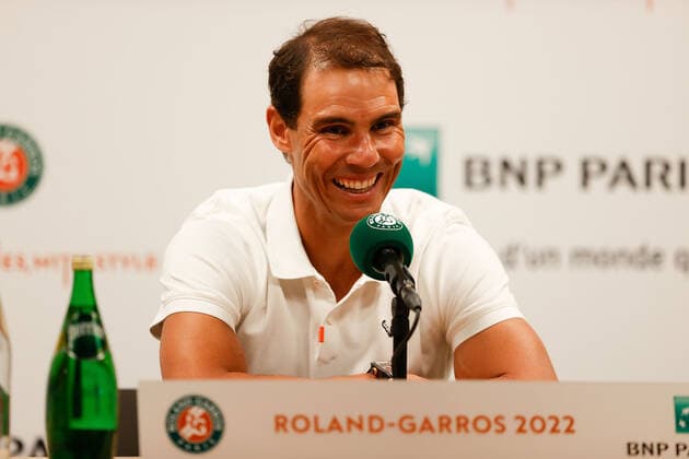20 05 2022, tennis, French Open 2022 Roland Garros, FRA, Paris, Roland Garros, press conference picture v li Rafael Nadal ESP Copyright: HMBxMedia AntonioxBorga