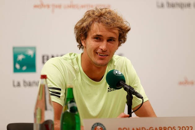 20 05 2022, tennis, French Open 2022 Roland Garros, FRA, Paris, Roland Garros, press conference picture v li Alexander Zverev DEU Copyright: HMBxMedia AntonioxBorga