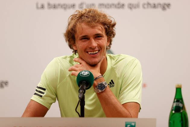 20 05 2022, tennis, French Open 2022 Roland Garros, FRA, Paris, Roland Garros, press conference picture v li Alexander Zverev DEU Copyright: HMBxMedia AntonioxBorga