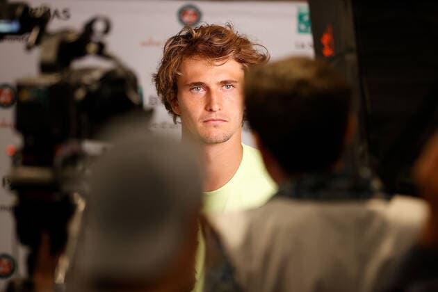 20 05 2022, tennis, French Open 2022 Roland Garros, FRA, Paris, Roland Garros, press conference picture v li Alexander Zverev DEU Copyright: HMBxMedia AntonioxBorga