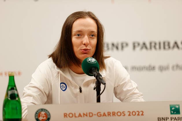 20 05 2022, tennis, French Open 2022 Roland Garros, FRA, Paris, Roland Garros, press conference picture v li Iga Natalia Swiatek POL Copyright: HMBxMedia AntonioxBorga