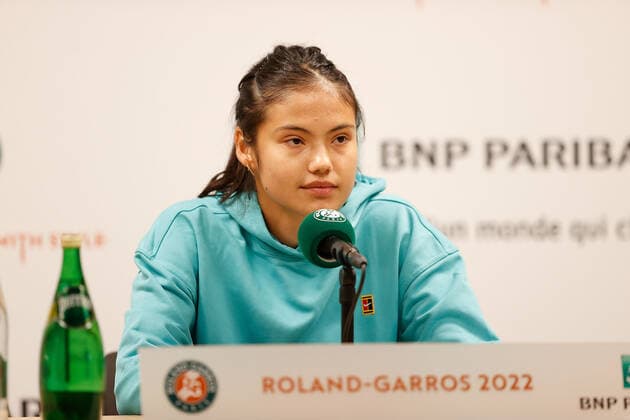 20 05 2022, Tennis, French Open 2022 Roland Garros, FRA, Paris, Roland Garros, Press Conference Picture v li Emma Raducanu GBR Copyright: HMBxMedia AntonioxBorga
