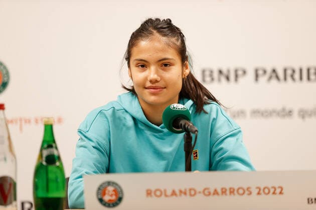 20 05 2022, Tennis, French Open 2022 Roland Garros, FRA, Paris, Roland Garros, Press Conference Picture v li Emma Raducanu GBR Copyright: HMBxMedia AntonioxBorga