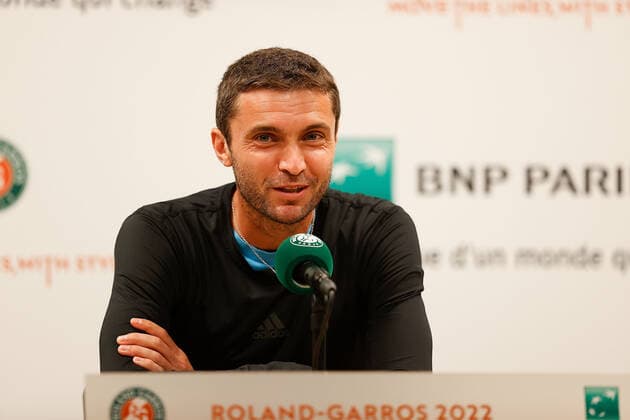 20 05 2022, Tennis, French Open 2022 Roland Garros, FRA, Paris, Roland Garros, Press Conference Picture v li Gilles Simon FRA Copyright: HMBxMedia AntonioxBorga