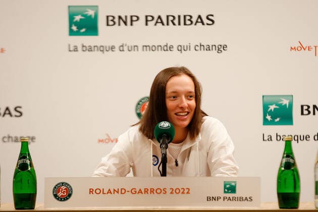 20 05 2022, tennis, French Open 2022 Roland Garros, FRA, Paris, Roland Garros, press conference picture v li Iga Natalia Swiatek POL Copyright: HMBxMedia AntonioxBorga