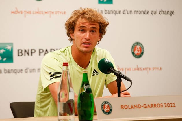 20 05 2022, tennis, French Open 2022 Roland Garros, FRA, Paris, Roland Garros, press conference picture v li Alexander Zverev DEU Copyright: HMBxMedia AntonioxBorga