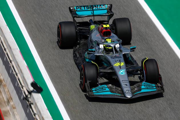 44 Lewis Hamilton GBR, Mercedes AMG Petronas F1 Team , F1 Grand Prix of Spain at Circuit de Barcelona Catalunya on May 20, 2022 in Barcelona, Spain Photo by HOCH ZWEI Barcelona Spain