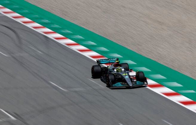 44 Lewis Hamilton GBR, Mercedes AMG Petronas F1 Team , F1 Grand Prix of Spain at Circuit de Barcelona Catalunya on May 20, 2022 in Barcelona, Spain Photo by HOCH ZWEI Barcelona Spain