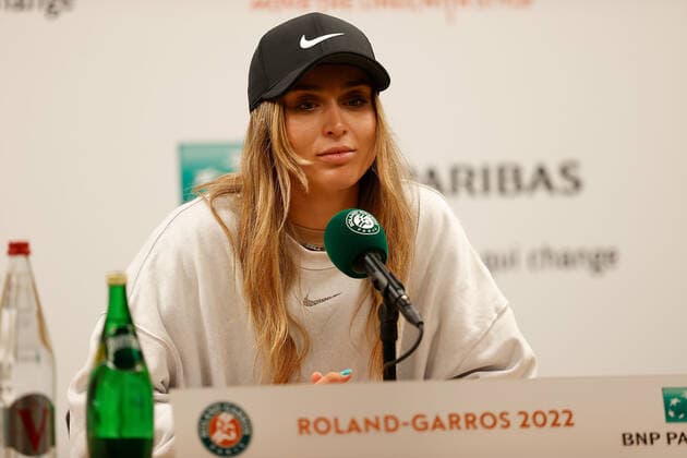 20 05 2022, tennis, French Open 2022 Roland Garros, FRA, Paris, Roland Garros, press conference picture v li Paula Badosa ESP Copyright: HMBxMedia AntonioxBorga