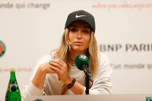 20 05 2022, tennis, French Open 2022 Roland Garros, FRA, Paris, Roland Garros, press conference picture v li Paula Badosa ESP Copyright: HMBxMedia AntonioxBorga