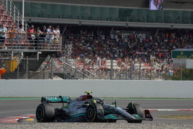 F1 Pirelli Grand Prix of Spain 2022 20 05 2022, Circuit de Catalunya, Barcelona, F1 Pirelli Grand Prix of Spain 2022 , in picture Lewis Hamilton GBR , Mercedes AMG Petronas Formula One Team nordphotoxGmbHx xBratic nph00250