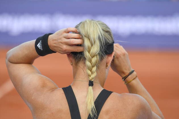 Tennis - Internationaux de Strasbourg 2022 -Angelique Kerber - Allemagne TENNIS : Internationaux de Strasbourg 2022 -France - 20 05 2022 ChrysleneCaillaud Panoramic 