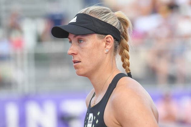 Tennis - Internationaux de Strasbourg 2022 -Angelique Kerber - Allemagne TENNIS : Internationaux de Strasbourg 2022 -France - 20 05 2022 ChrysleneCaillaud Panoramic 