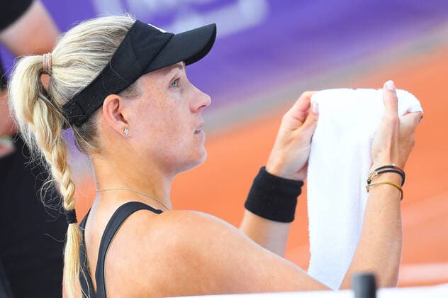 Tennis - Internationaux de Strasbourg 2022 -Angelique Kerber - Allemagne TENNIS : Internationaux de Strasbourg 2022 -France - 20 05 2022 ChrysleneCaillaud Panoramic 
