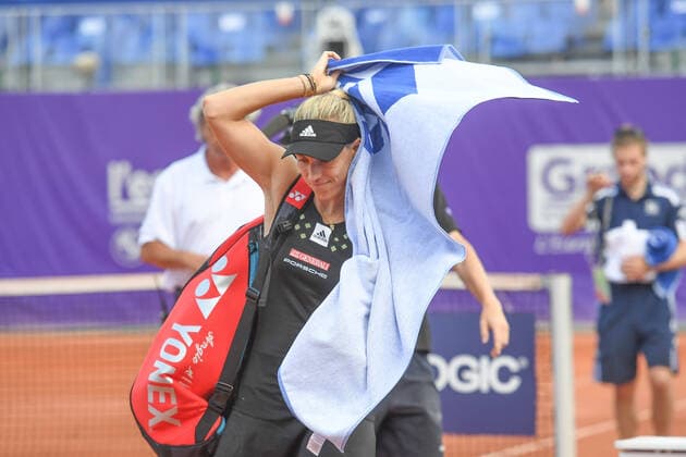 Tennis - Internationaux de Strasbourg 2022 -Angelique Kerber - Allemagne TENNIS : Internationaux de Strasbourg 2022 -France - 20 05 2022 ChrysleneCaillaud Panoramic 
