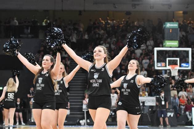 Basketball, cheerleaders out of the Hamburg Towers, archive pictures