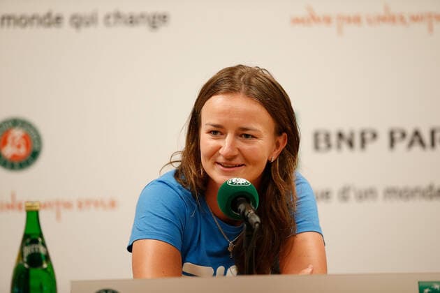 20 05 2022, Tennis, French Open 2022 Roland Garros, FRA, Paris, Roland Garros, Press Conference Picture v li Barbora Krejcikova CZE Copyright: HMBxMedia AntonioxBorga
