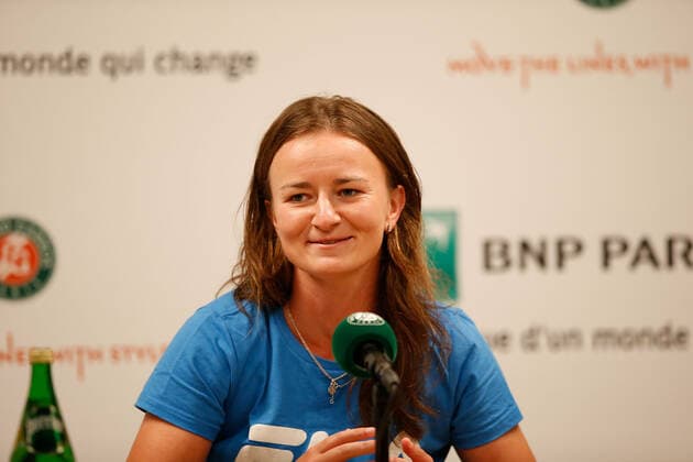 20 05 2022, Tennis, French Open 2022 Roland Garros, FRA, Paris, Roland Garros, Press Conference Picture v li Barbora Krejcikova CZE Copyright: HMBxMedia AntonioxBorga