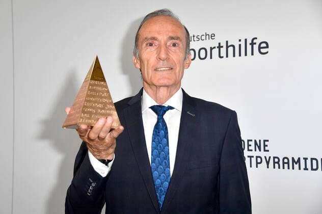 Eberhard Gienger at the award ceremony for the 2022 Golden Sports Pyramid at Deutsche Telekom AGs Berlin Representative Office, 20 05 2022 Foto:xN.xKubelkax xFuturexImage
